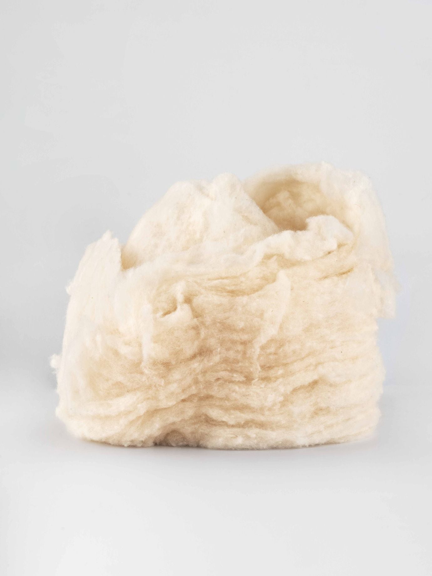 Carded Wool - Natural Color