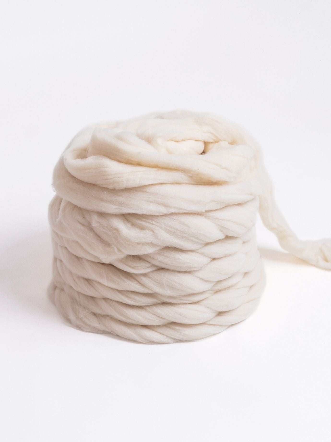 Combed Wool from Transhumance - Natural White Color