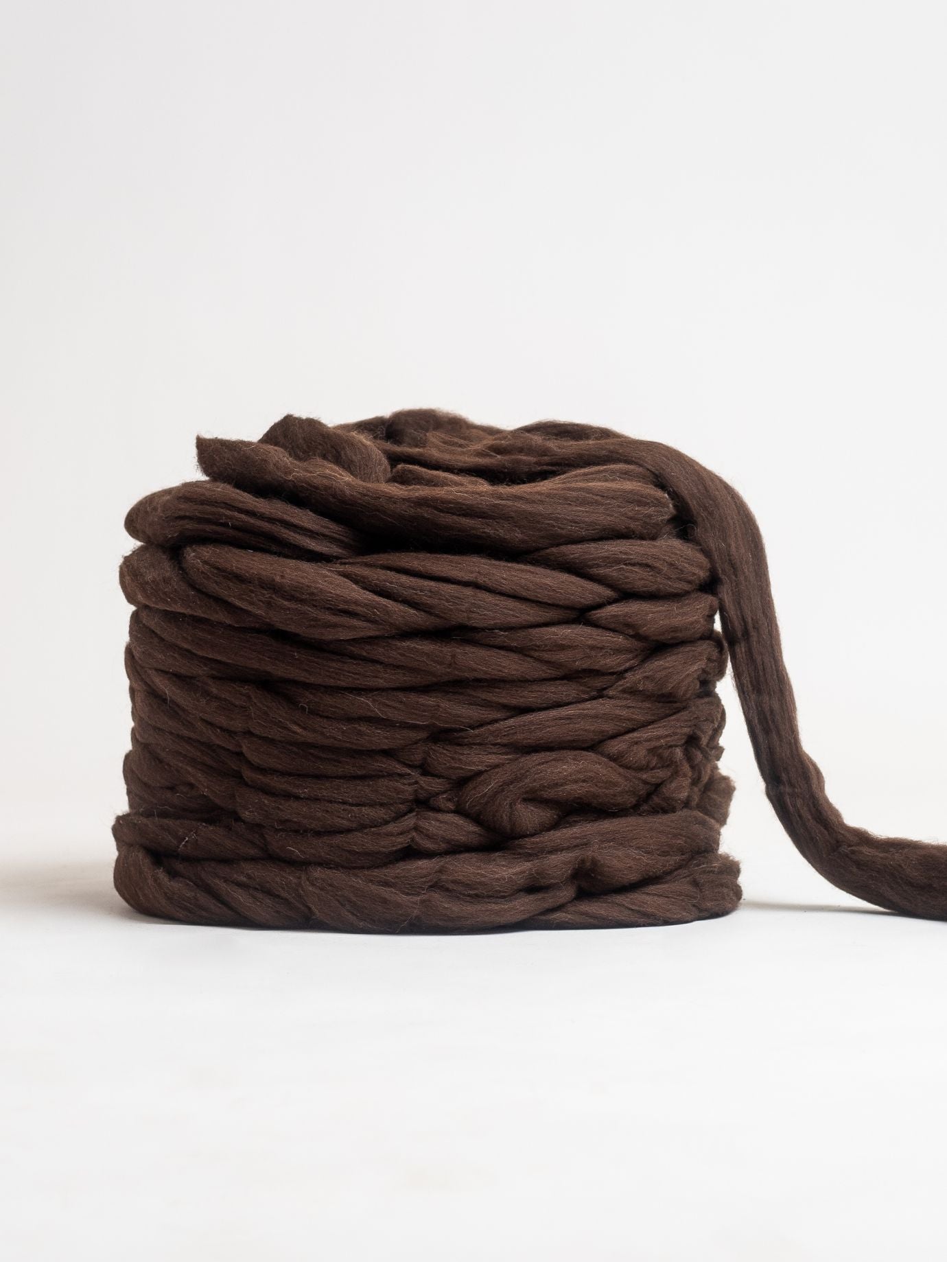 Transhumant Combed Wool - Natural Brown Color